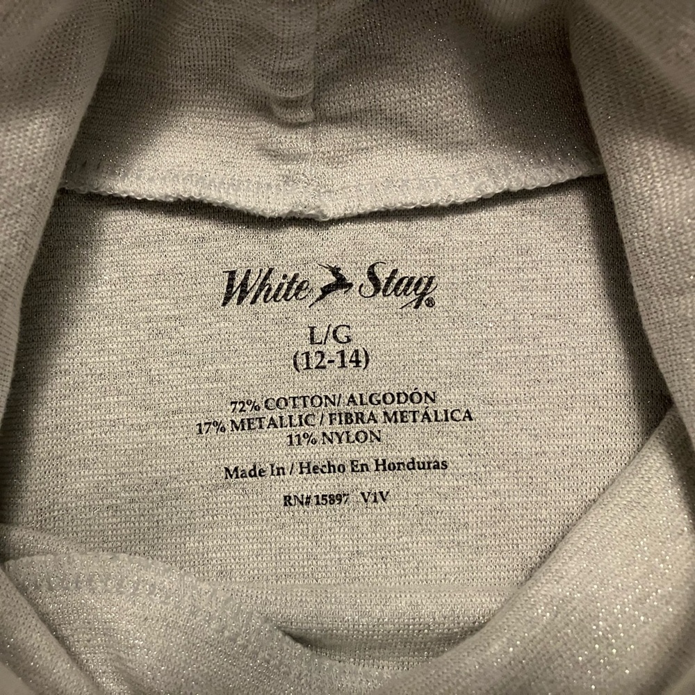 WHITE STAG  Women’s Turtleneck Sweaters Gold/Silver Shimmer Size L/G (12-14) - Picture 5 of 5